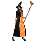 Adult Deluxe Glamorous Women's Gothic Cauldron Witch Halloween Fancy Dress Costume - INSWEAR